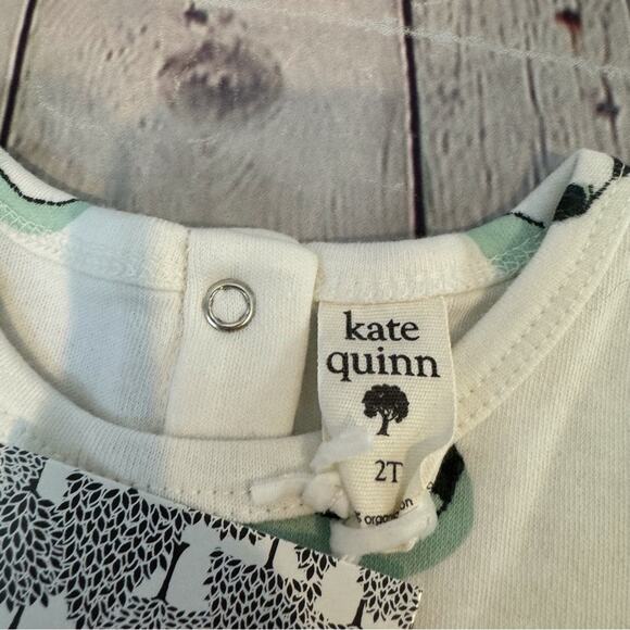 Kate Quinn Ruffle Cat Pattern Bodysuit - Picture 2 of 3